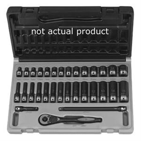 Grey Pneumatic 1/4" Drive x 8mm Standard Duo-Socket -12 Point 89108M